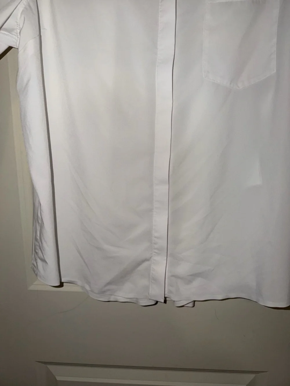 Athleta Women's White Long-Sleeve Button-Front Shirt XL - Picture 7 of 12